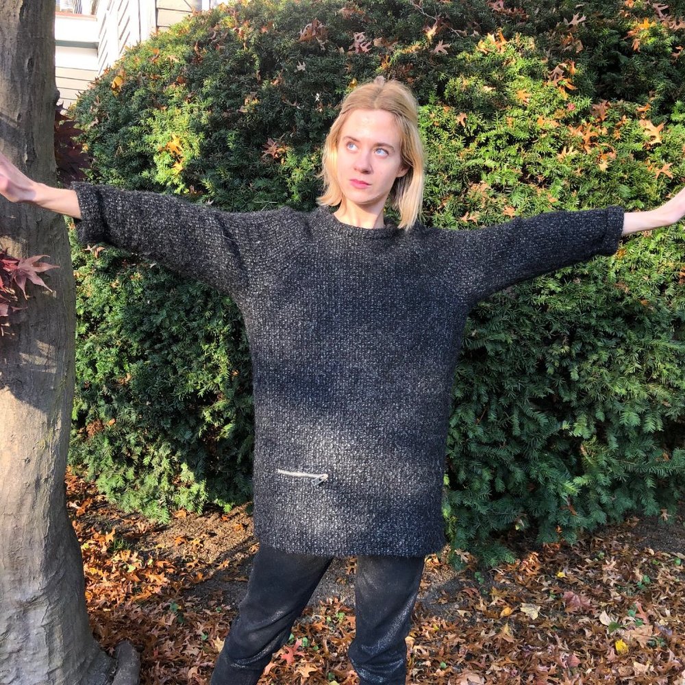 Charcoal Gray ETOILE Isabel Marant Long Sweater